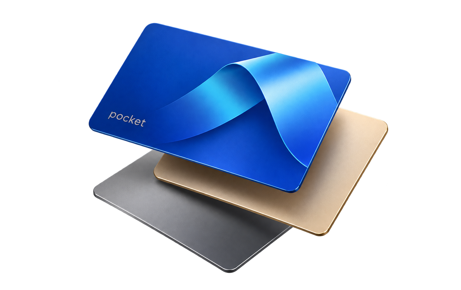 Blue, sand and graphite virtual card finishes